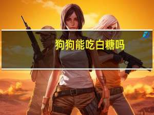 狗狗能吃白糖吗