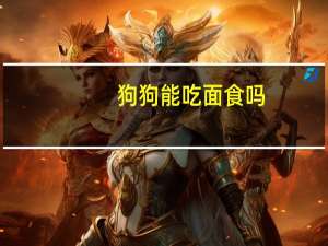 狗狗能吃面食吗
