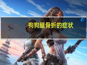 狗狗腿骨折的症状