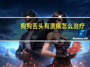狗狗舌头有溃疡怎么治疗