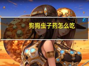 狗狗虫子药怎么吃