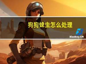 狗狗蜱虫怎么处理