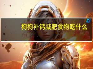 狗狗补钙减肥食物吃什么