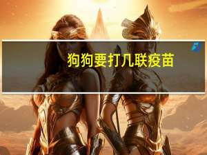 狗狗要打几联疫苗