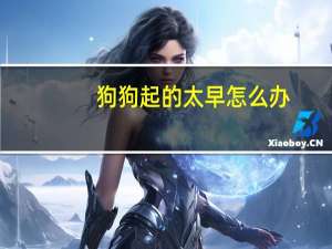 狗狗起的太早怎么办