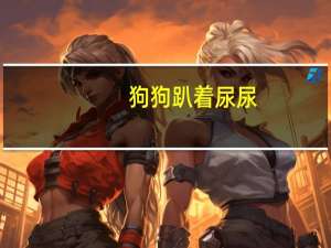 狗狗趴着尿尿