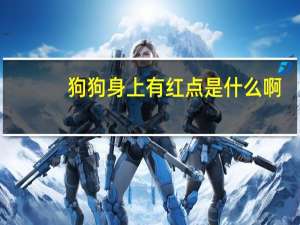 狗狗身上有红点是什么啊
