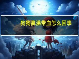 狗狗鼻涕带血怎么回事