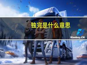 独完是什么意思