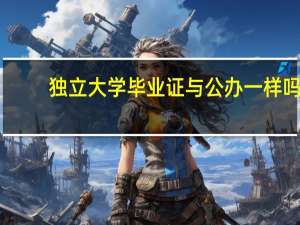 独立大学毕业证与公办一样吗