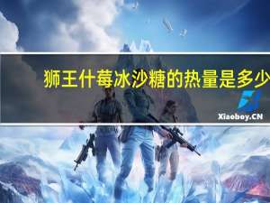 狮王 什莓冰沙糖的热量是多少