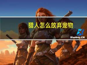 猎人怎么放弃宠物