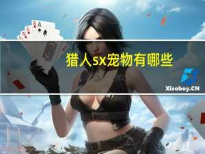 猎人sx宠物有哪些