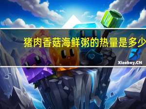 猪肉香菇海鲜粥的热量是多少