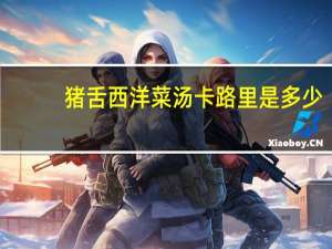 猪舌西洋菜汤卡路里是多少