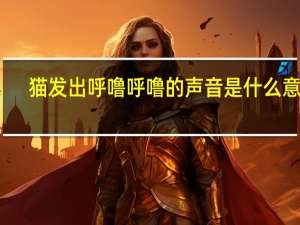 猫发出呼噜呼噜的声音是什么意思