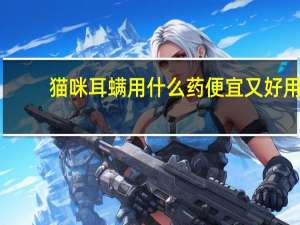 猫咪耳螨用什么药便宜又好用