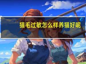 猫毛过敏怎么样养猫好呢