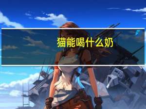 猫能喝什么奶