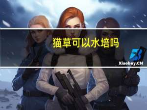 猫草可以水培吗