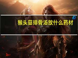 猴头菇排骨汤放什么药材