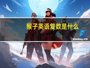猴子英语复数是什么？