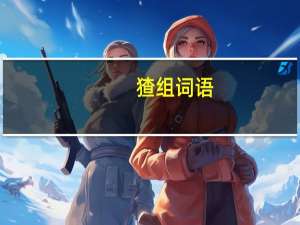 猹组词语