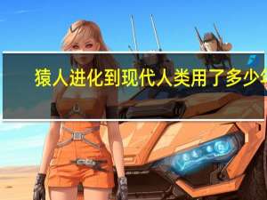 猿人进化到现代人类用了多少年