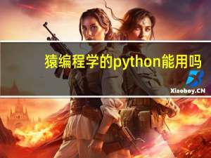 猿编程学的python能用吗