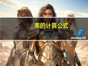 率的计算公式