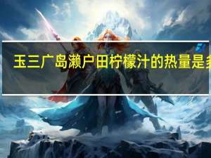 玉三 广岛濑户田柠檬汁的热量是多少