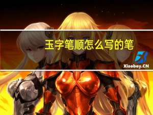 玉字笔顺怎么写的笔（玉字笔顺）