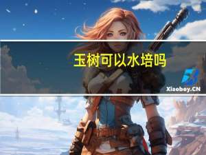 玉树可以水培吗
