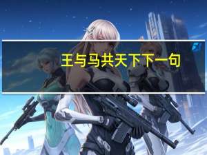 王与马共天下下一句（王与马共天下什么意思）