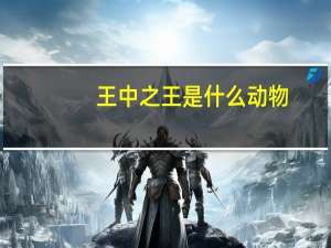 王中之王是什么动物