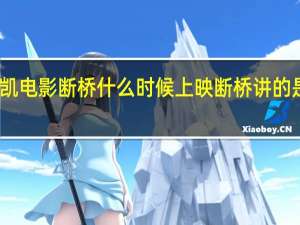 王俊凯电影断桥什么时候上映 断桥讲的是什么故事