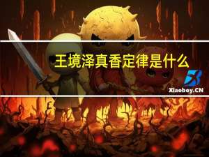 王境泽真香定律是什么