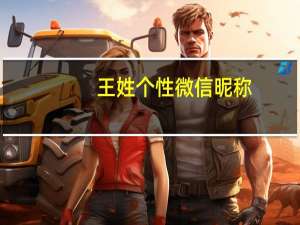 王姓个性微信昵称