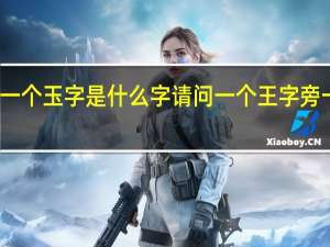 王字旁后面一个玉字是什么字 请问一个王字旁一个玉字是什么字