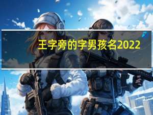 王字旁的字男孩名2022（王字旁的字有哪些适合做男孩名字）