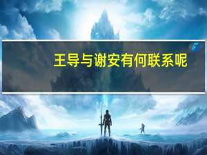 王导与谢安有何联系呢