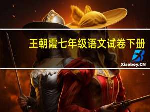王朝霞七年级语文试卷下册（王朝霞七年级语文试卷）