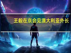 王毅在京会见澳大利亚外长：每次见面都促进中澳关系向前迈进