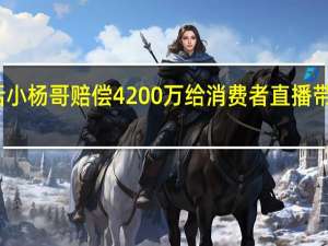 王海喊话小杨哥赔偿4200万给消费者 直播带货陷诚信风波