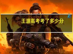 王源高考考了多少分