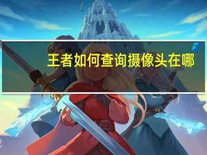 王者如何查询摄像头在哪