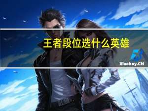 王者段位选什么英雄