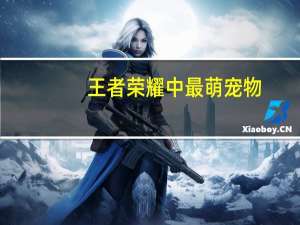 王者荣耀中最萌宠物