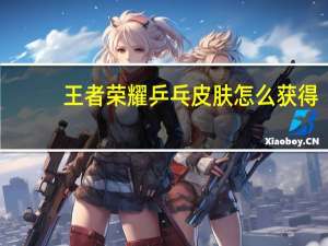 王者荣耀乒乓皮肤怎么获得