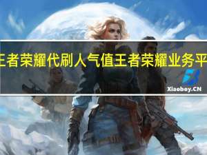 王者荣耀代刷人气值 王者荣耀业务平台网站